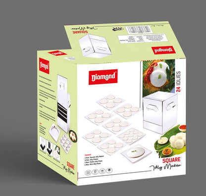 Square Idly Cooker – 6 Plate