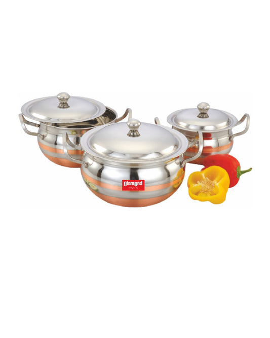 Cross Copper Dish 3 Pcs Set