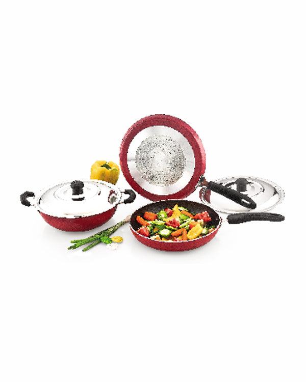 5PCS GIFT SET SS LID INDUCTION BASE