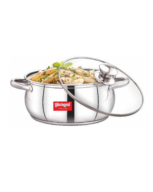Belly Cassarole With Glass Lid 18 Cm